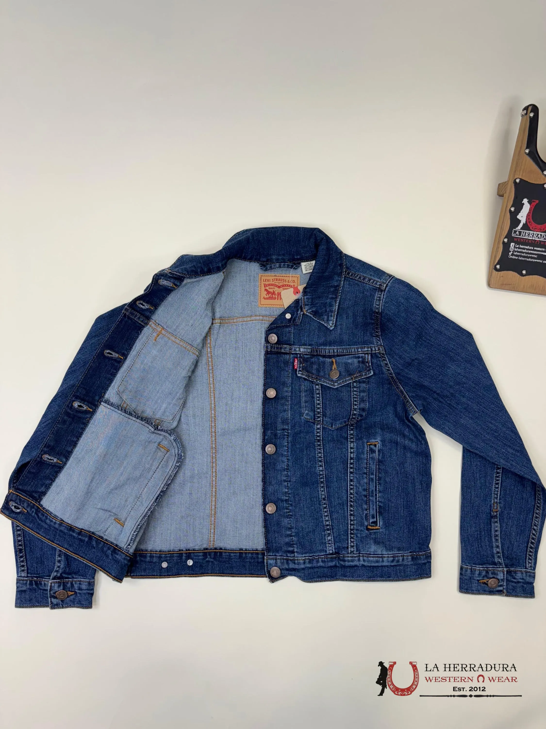 LEV'S ORIGINAL TRUCKER JACKET DEEP BLUE LADIES - 0203, 0014