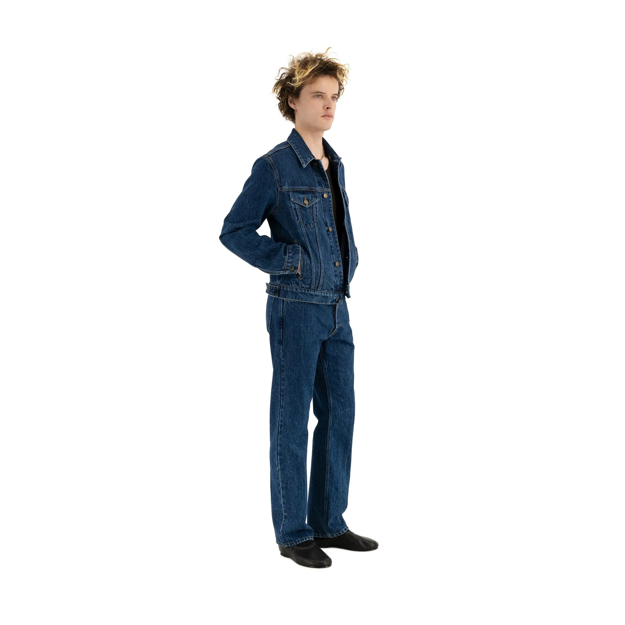 Lilo Unlined Trucker Denim Jacket Blue
