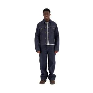 Lilo Unlined Trucker Raw Denim Jacket Midnight Blue