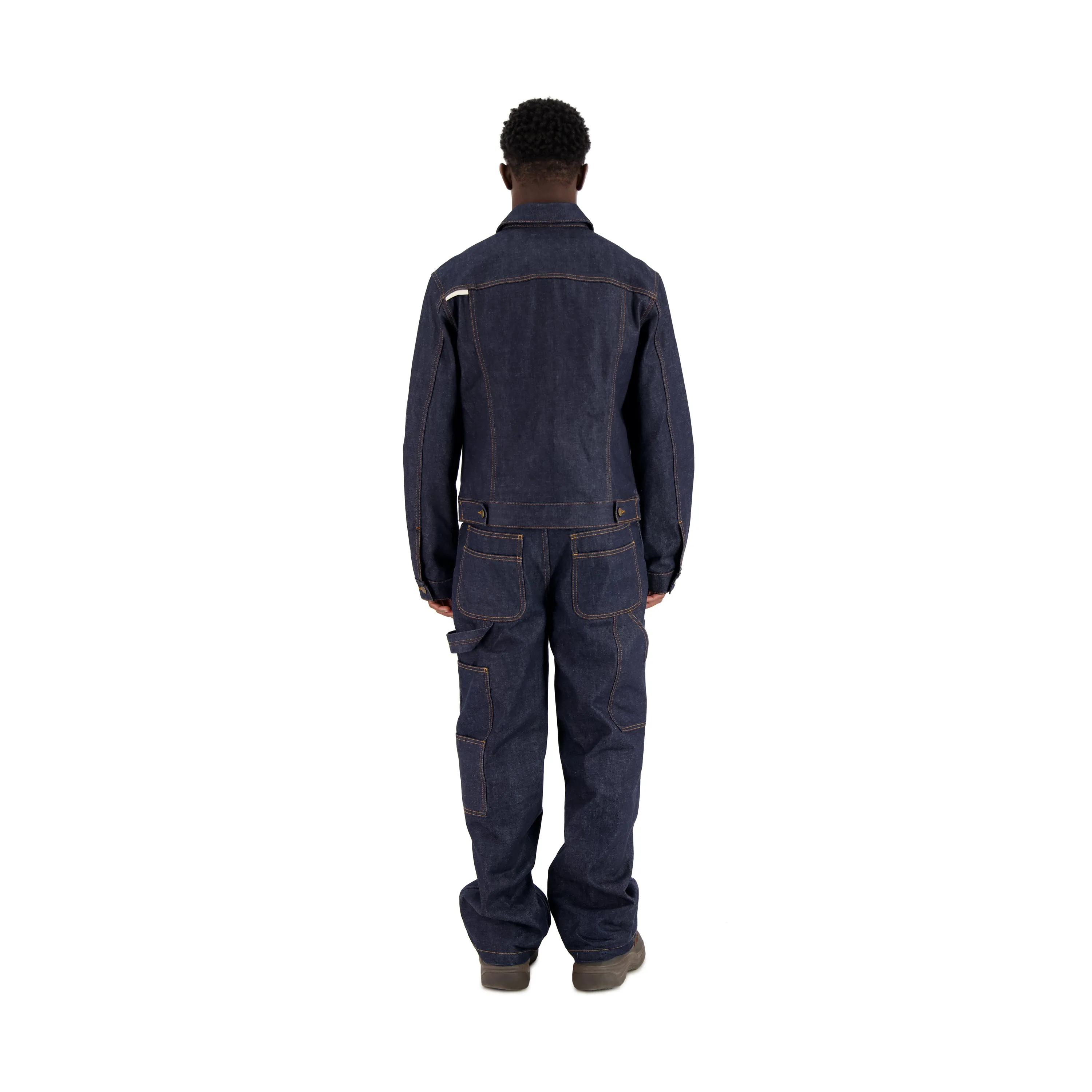 Lilo Unlined Trucker Raw Denim Jacket Midnight Blue