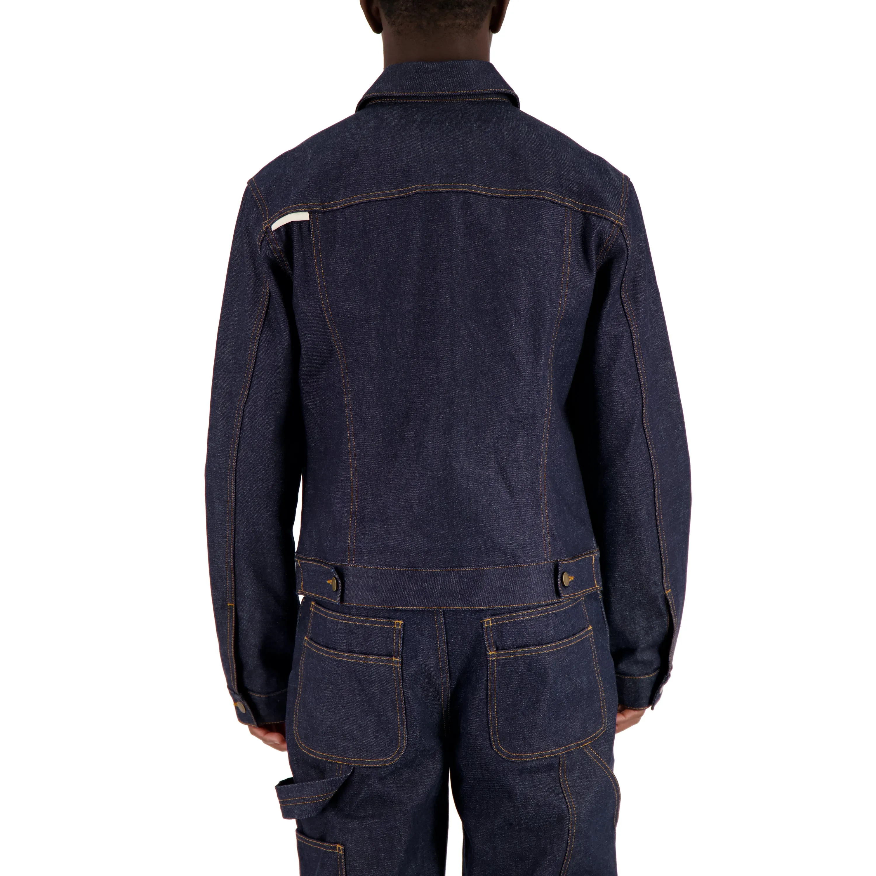 Lilo Unlined Trucker Raw Denim Jacket Midnight Blue