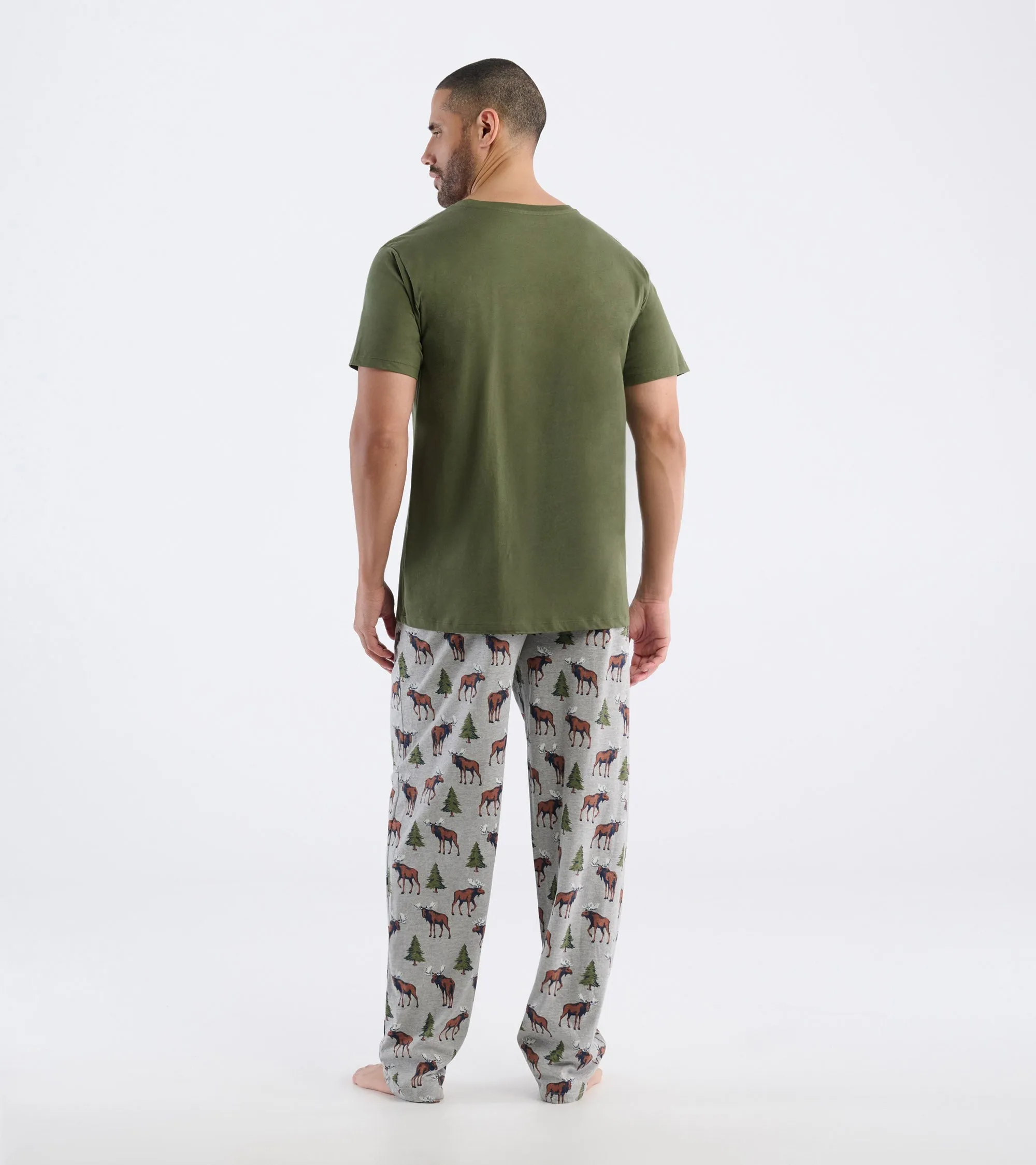 Little Blue House Men’s PJ Shirt Wild Moose TS9WM0553