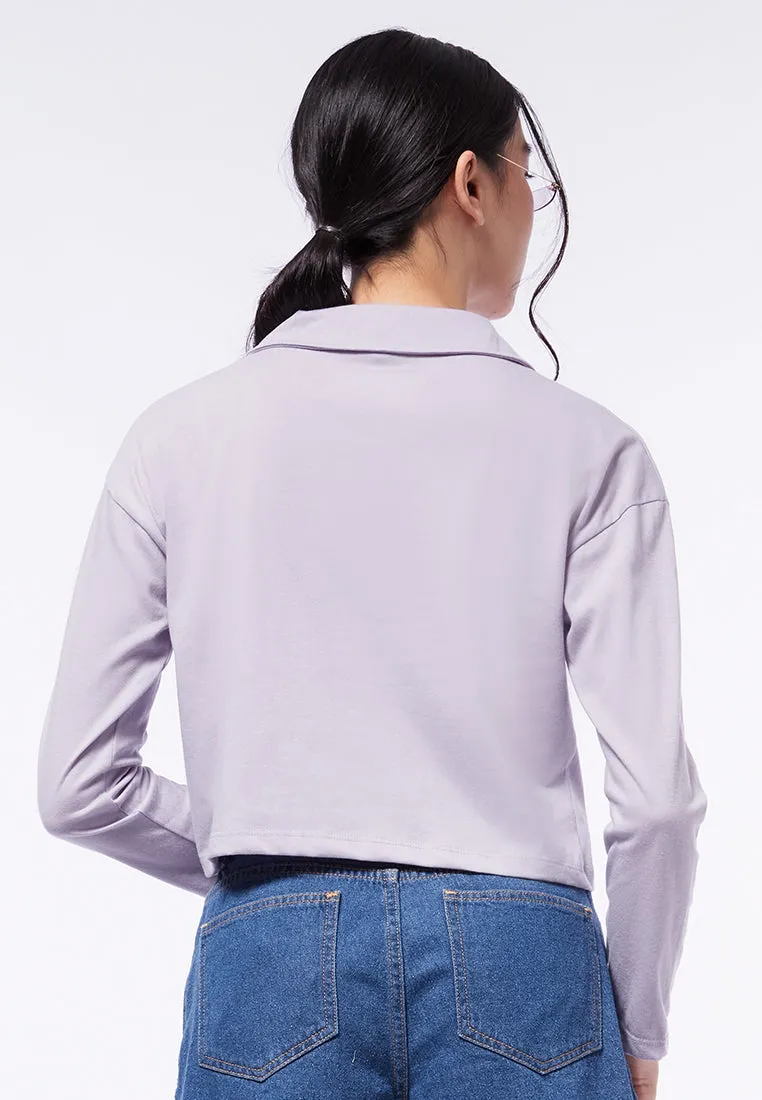 Long Sleeve Polo Top