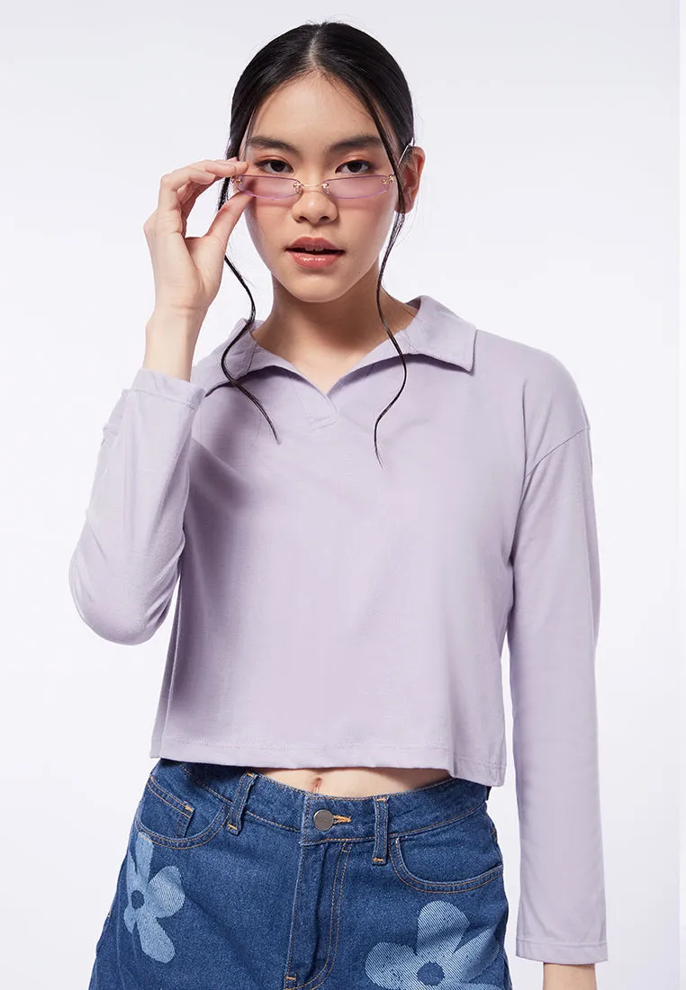Long Sleeve Polo Top