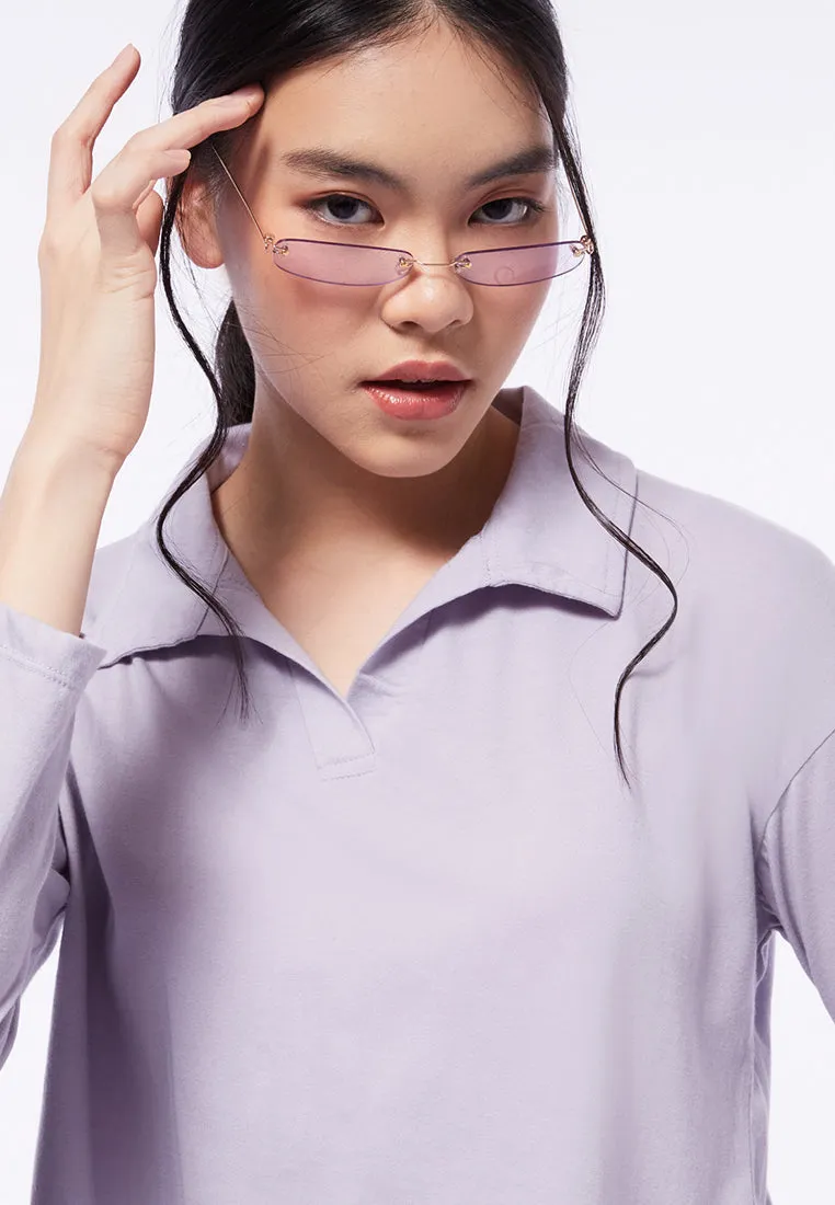 Long Sleeve Polo Top