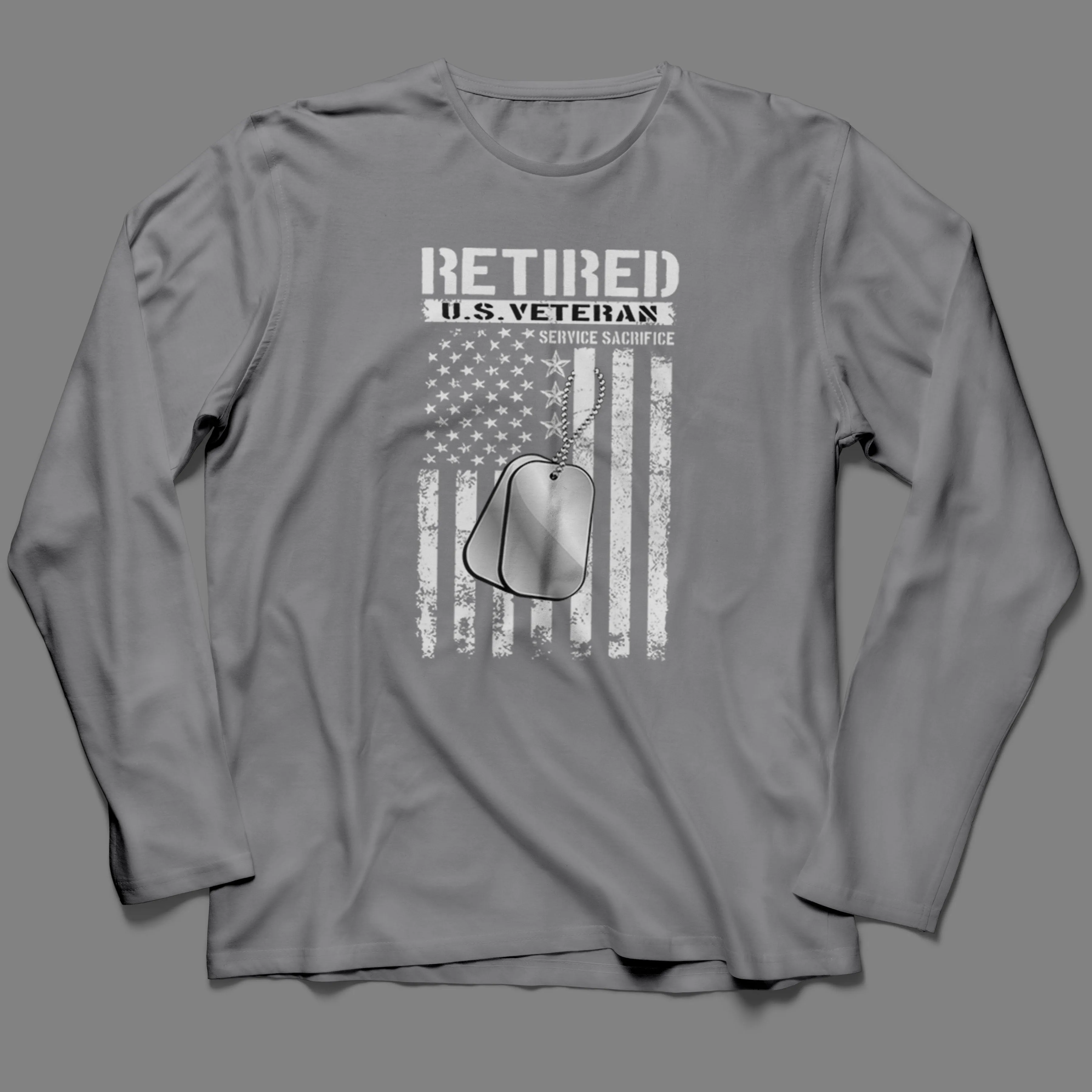 Long-Sleeve Retired U.S. Veteran T-Shirt