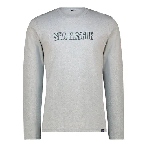 Long Sleeve Tee - Front SEA RESCUE and back boat Table mountain print.