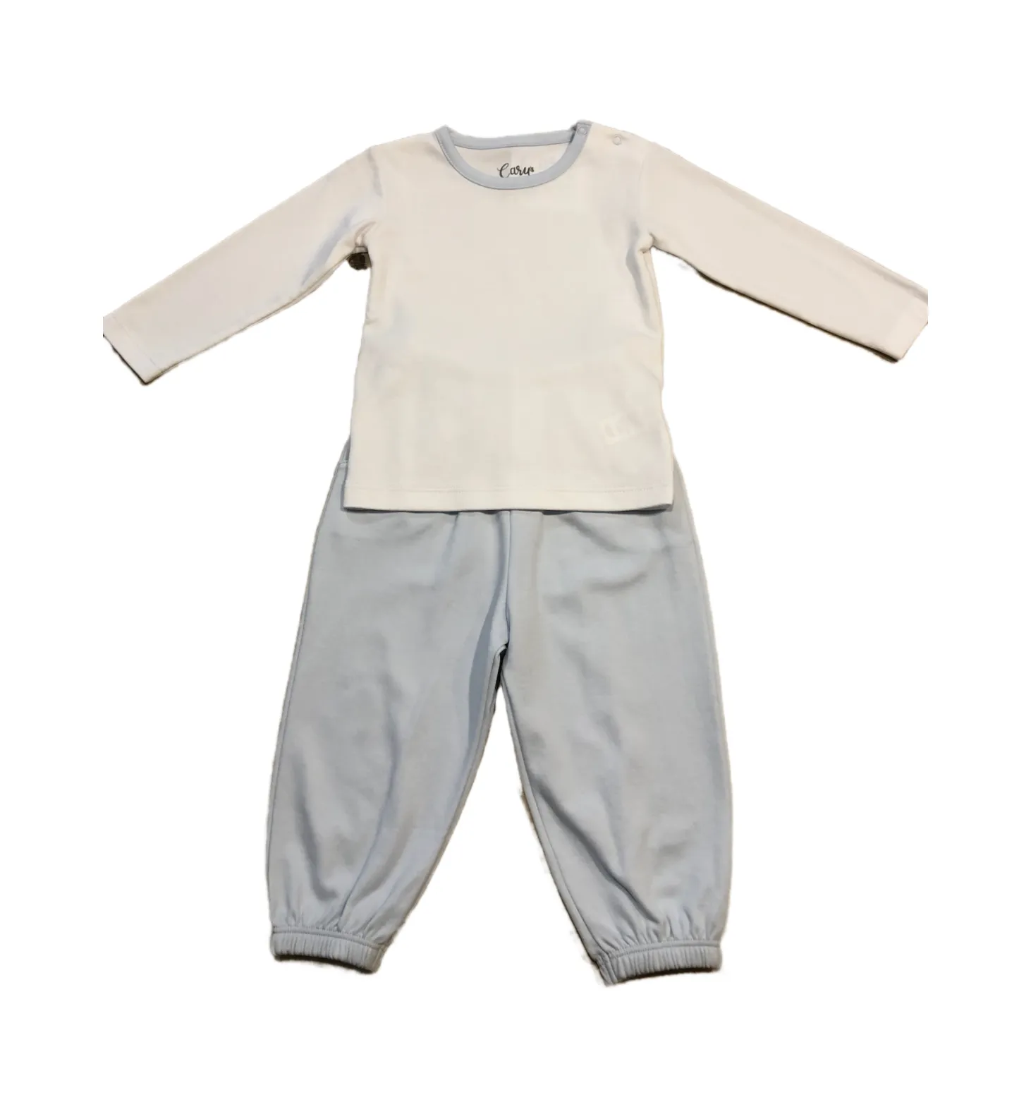 Longsleeve Blue Pima Pant Set