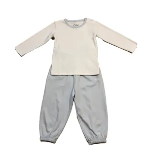 Longsleeve Blue Pima Pant Set