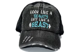 Look Like A Beauty Lift Like A Beast Trucker Hat