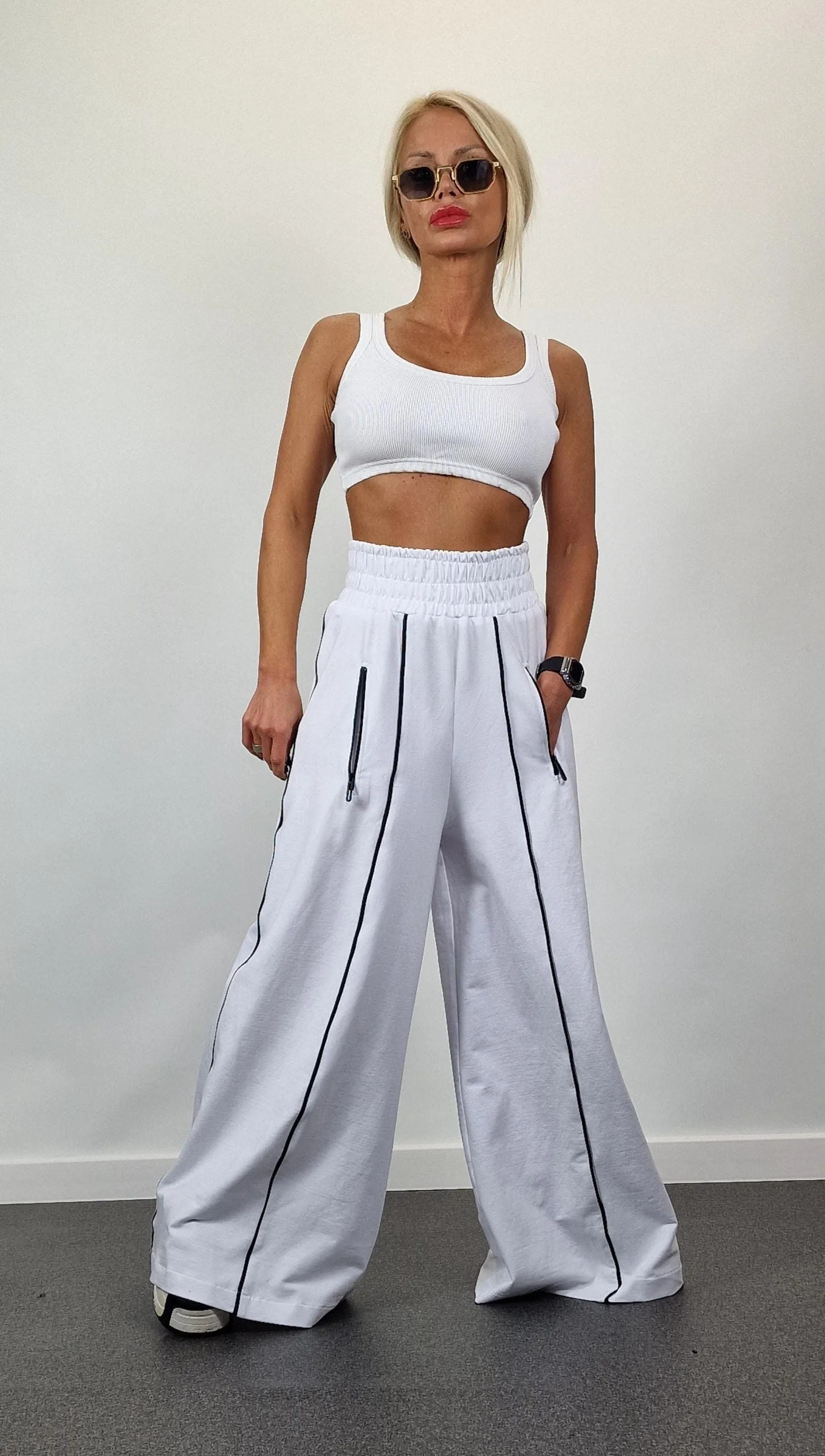 LOOSE High Waste Pants, Loose Trousers, Maxi Pants, Extravagant Pants, White Charleston Pants, Relaxed Pants