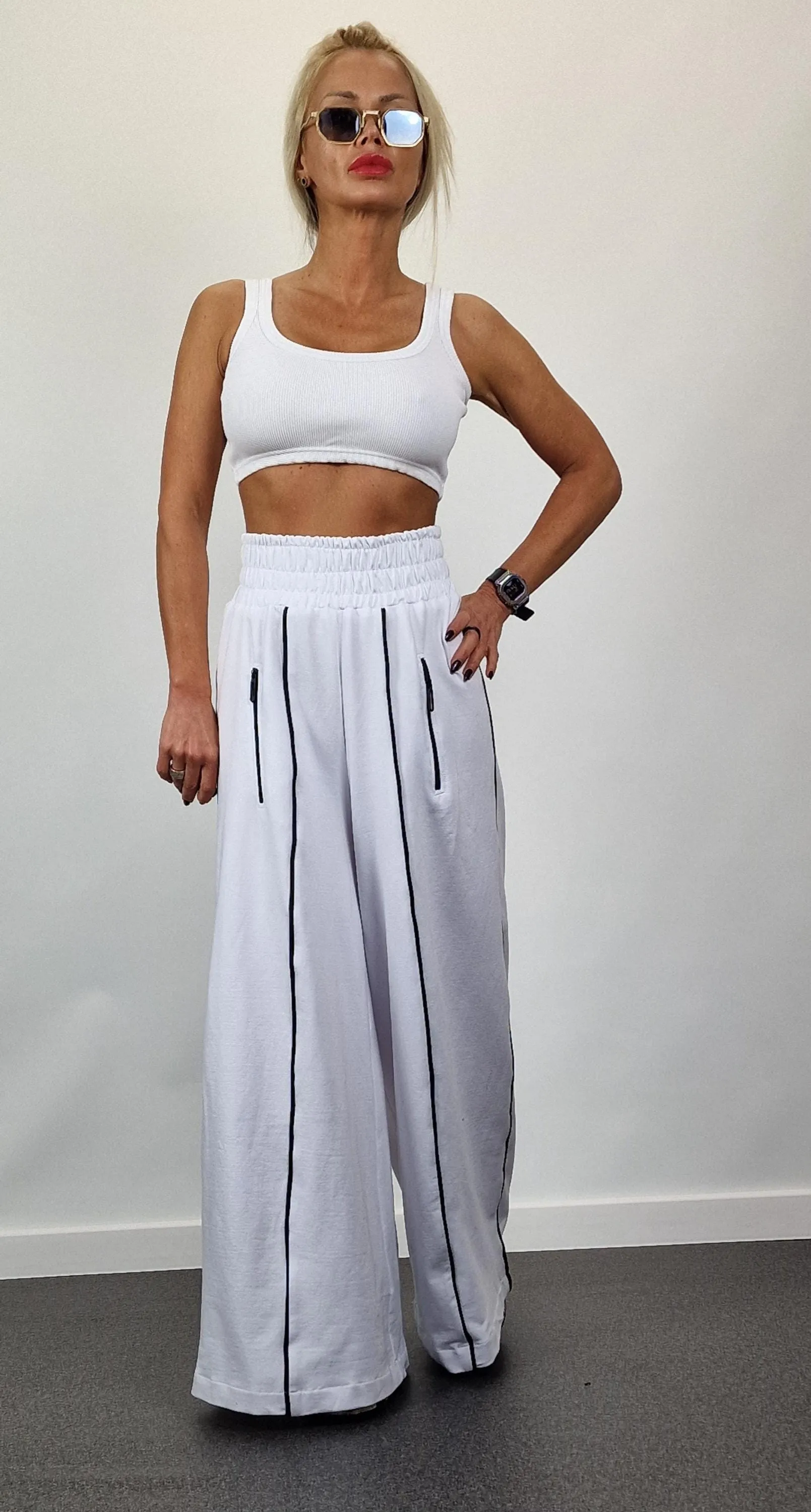 LOOSE High Waste Pants, Loose Trousers, Maxi Pants, Extravagant Pants, White Charleston Pants, Relaxed Pants