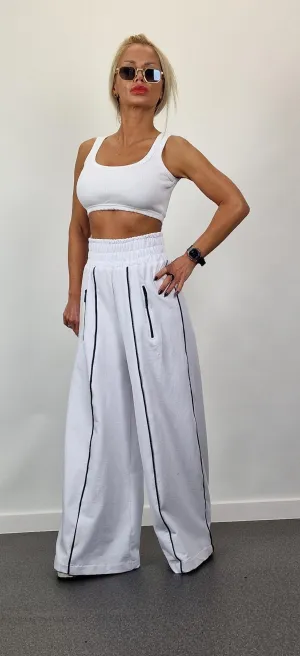 LOOSE High Waste Pants, Loose Trousers, Maxi Pants, Extravagant Pants, White Charleston Pants, Relaxed Pants