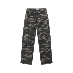 MADEEXTREME American Retro Summer New Fashion Brand Street Men's Loose Tooling Camouflage Casual Trousers