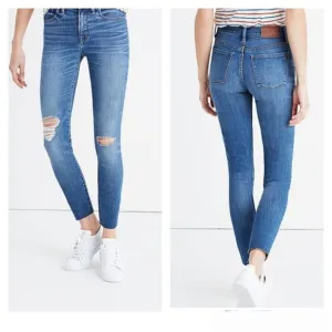 Madewell 9” High Riser Skinny Skinny Crop Jeans Size 31  # G1421 Bruce Wash