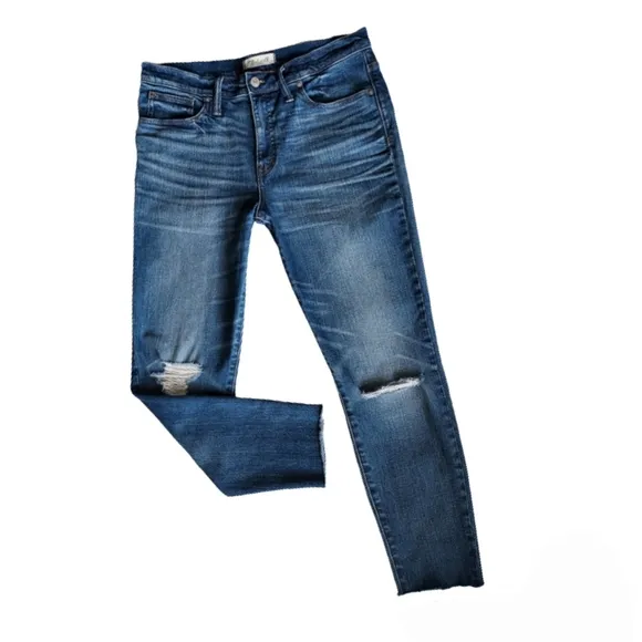 Madewell 9” High Riser Skinny Skinny Crop Jeans Size 31  # G1421 Bruce Wash