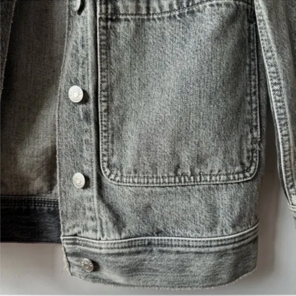 Madewell Denim Patch Pocket Trucker Jacket Size XS