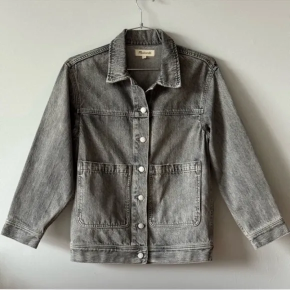 Madewell Denim Patch Pocket Trucker Jacket Size XS