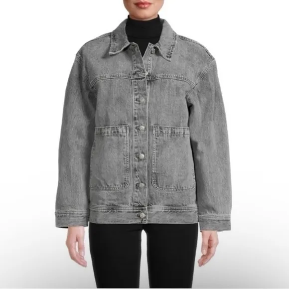 Madewell Denim Patch Pocket Trucker Jacket Size XS