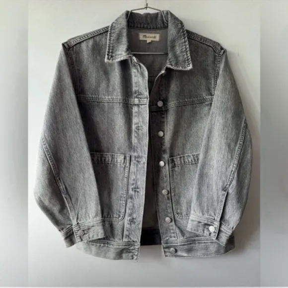 Madewell Denim Patch Pocket Trucker Jacket Size XS