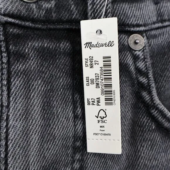 Madewell Kick Out Full Length Jean Paynes Wash Size 27 NWT