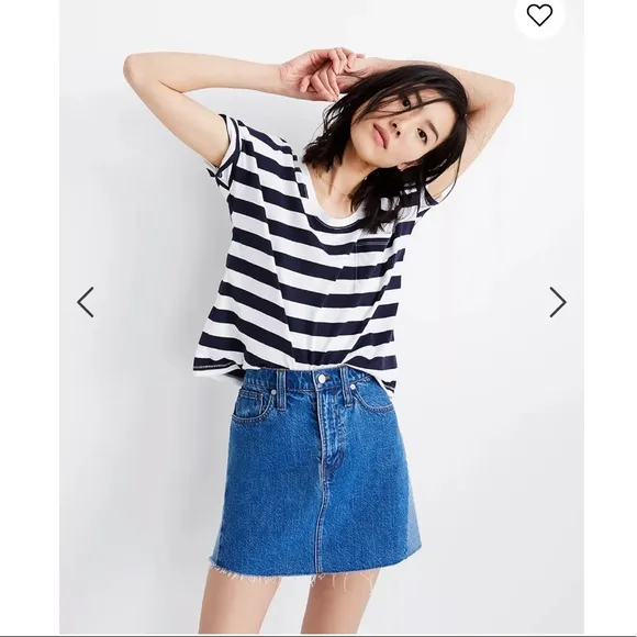 Madewell Rigid Denim A-Line Mini Skirt