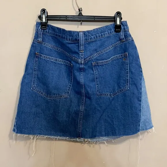 Madewell Rigid Denim A-Line Mini Skirt
