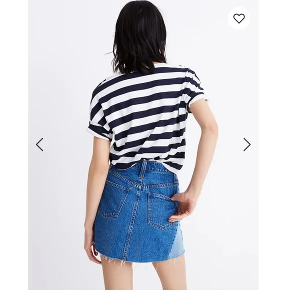 Madewell Rigid Denim A-Line Mini Skirt