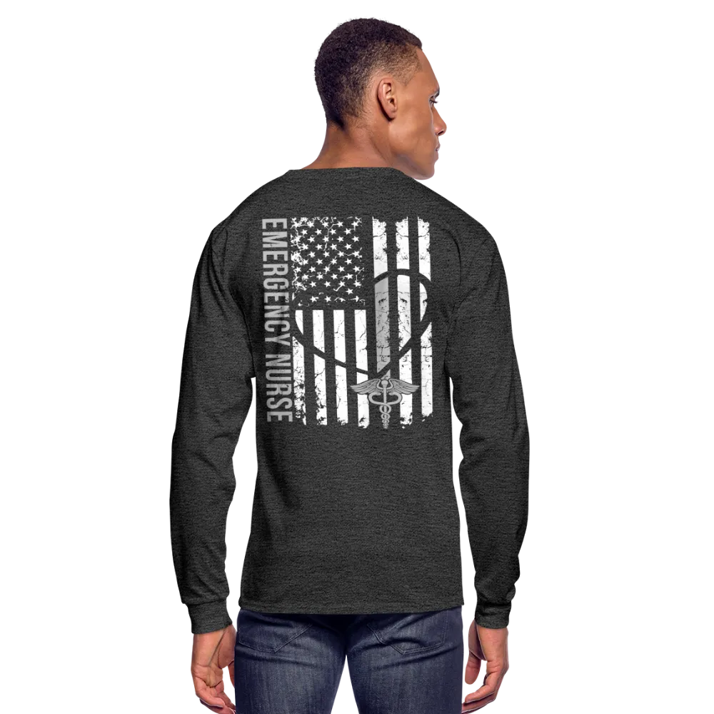 Manal Emergency Nurse Flag Men's Long Sleeve T-Shirt