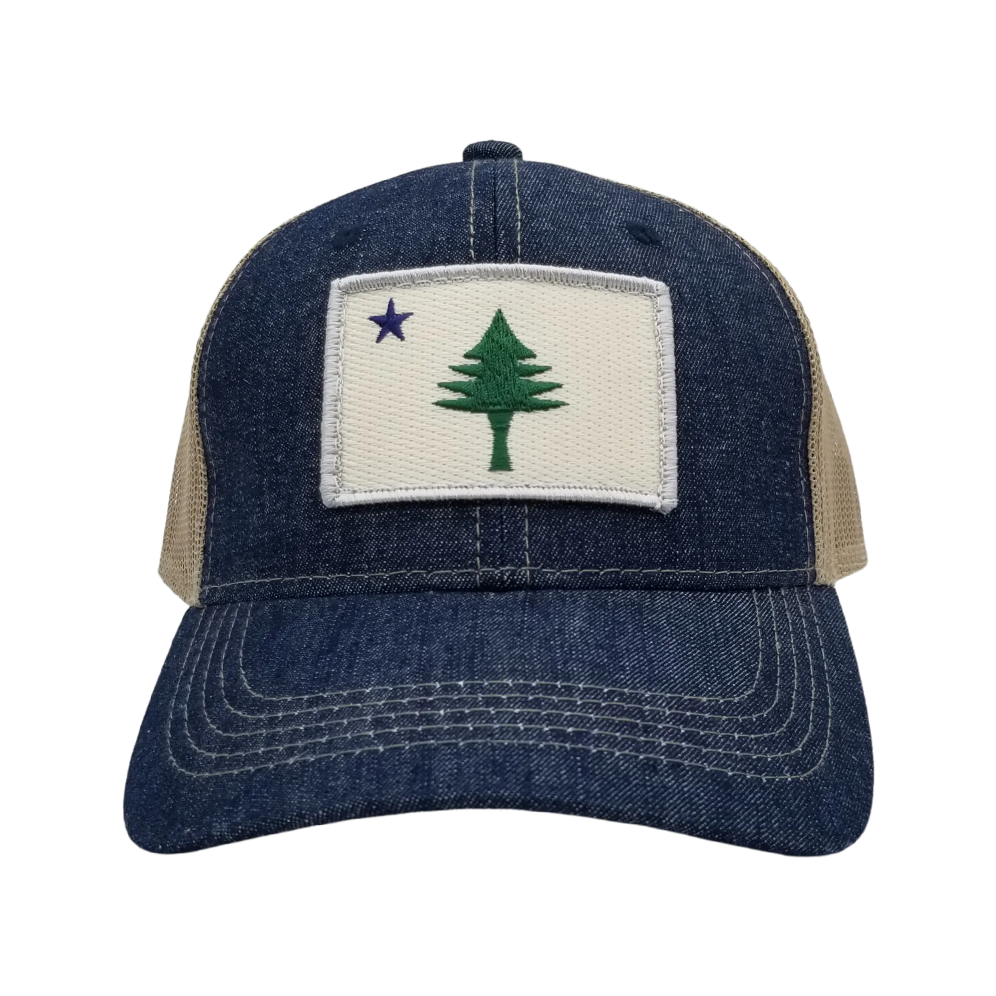 ME Flag Denim Trucker Hat