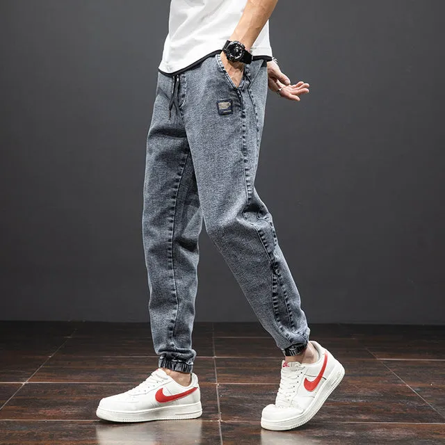 Men Baggy Harem Jean Trousers