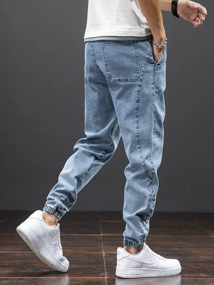 Men Baggy Harem Jean Trousers