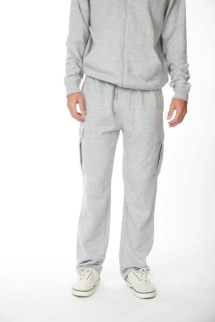 Men's Cargo Fleece Jogger Sweatpants