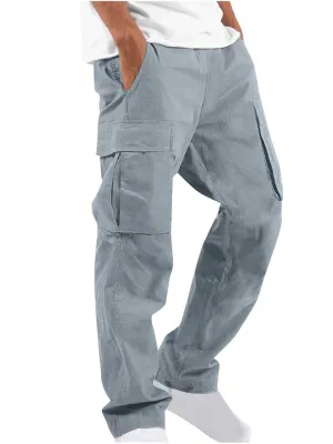 Men's loose school bag workwear casual trousers