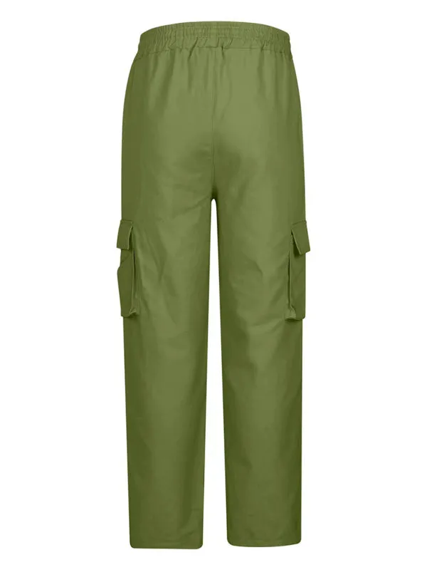 Men's loose school bag workwear casual trousers