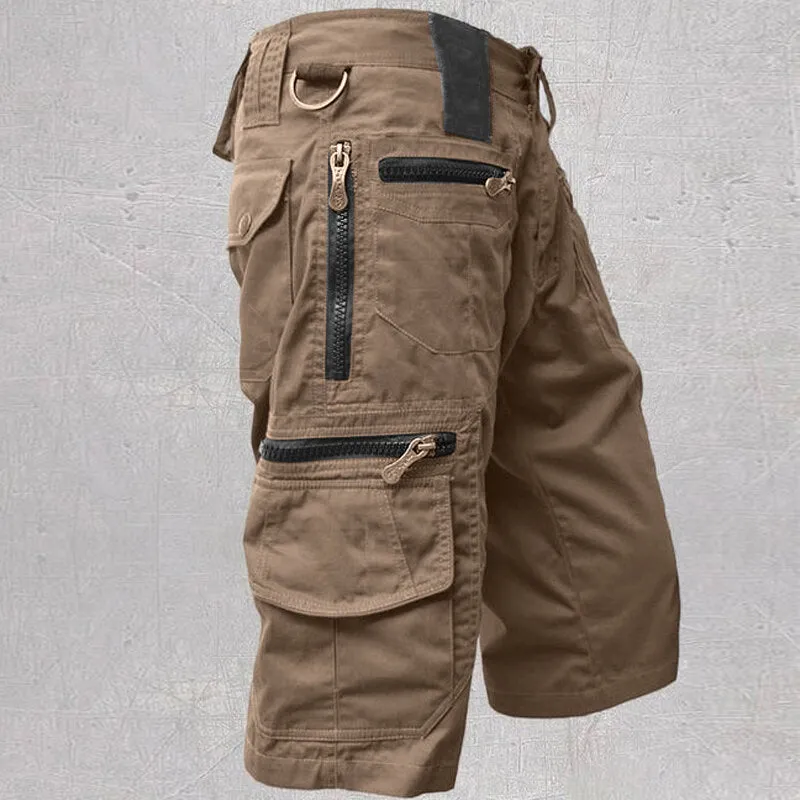 Men's Multi-pocket Outdoor Overalls Cargo Shorts