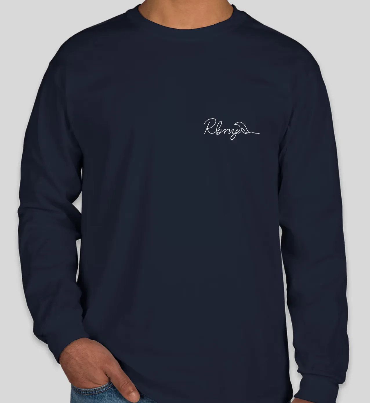 Men's RBNY Signature Long Sleeve Tee Navy