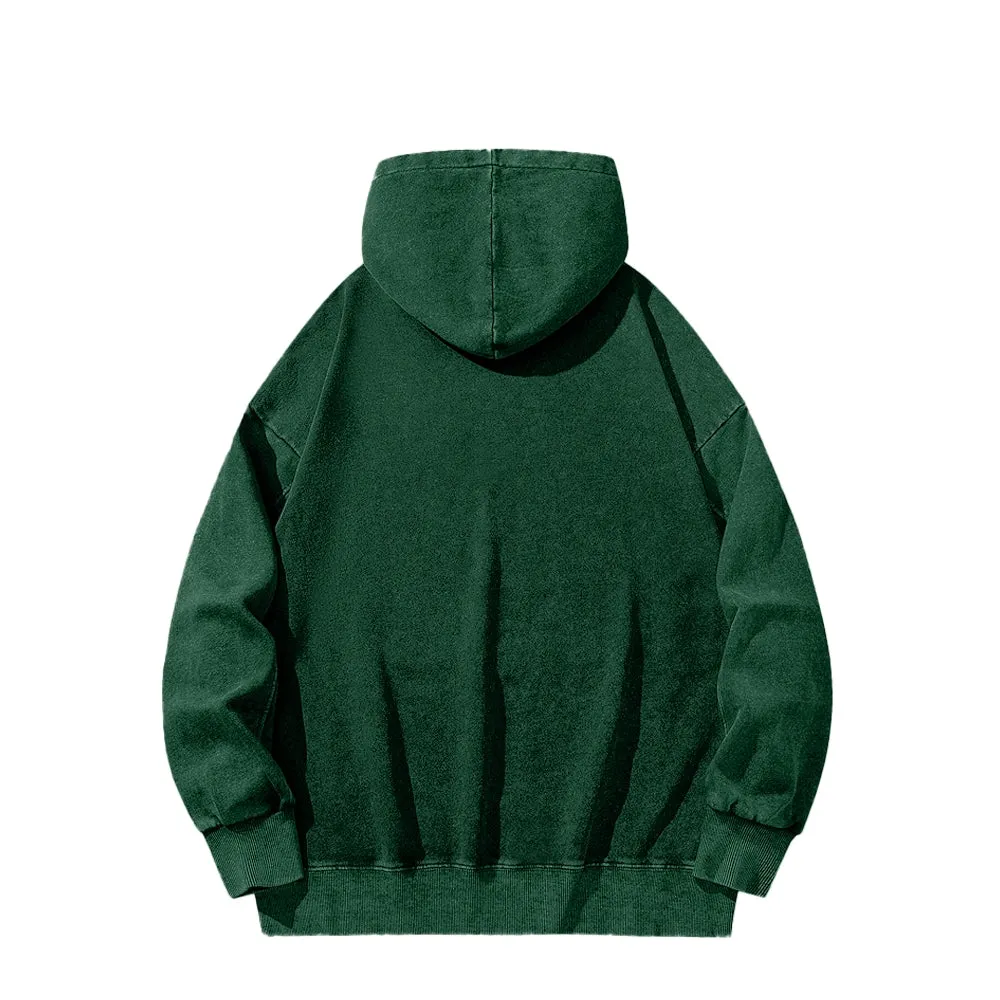 Mens Vintage Skeleton Heart Hand Graphic Hoodies