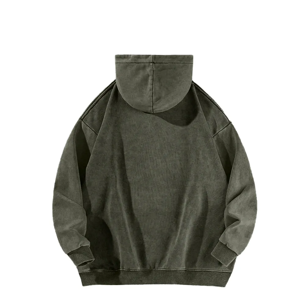 Mens Vintage Skeleton Heart Hand Graphic Hoodies