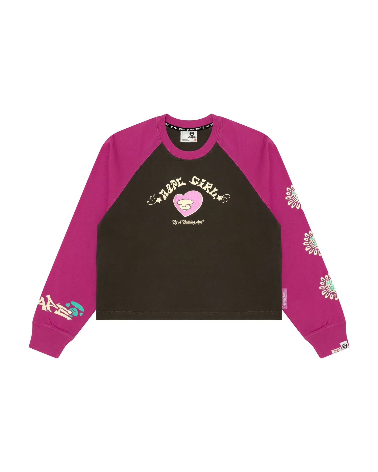 Moonface logo raglan sleeve tee