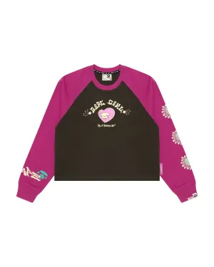 Moonface logo raglan sleeve tee