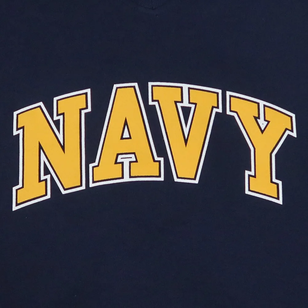 Navy Ladies Arch Scoop Neck Long Sleeve T-Shirt (Navy)