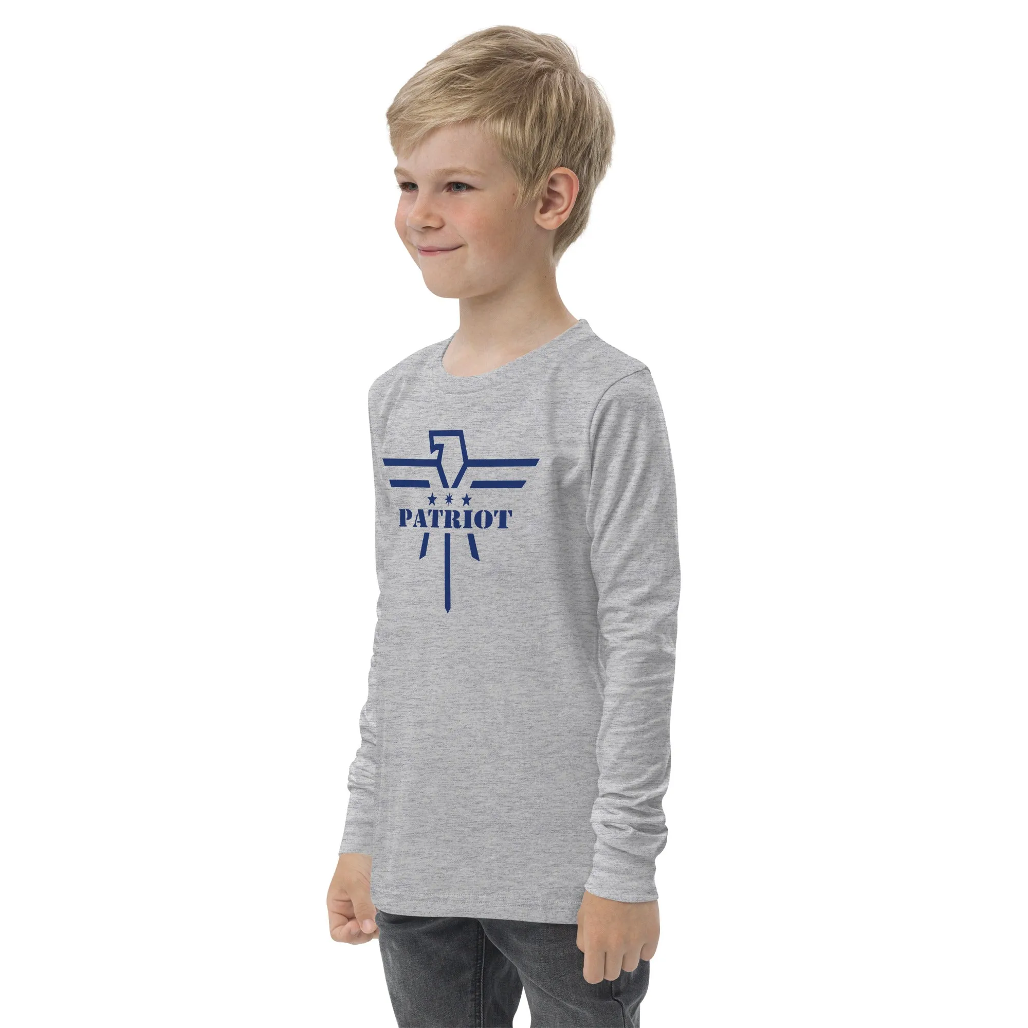 Navy Patriot Youth Long Sleeve Tshirt