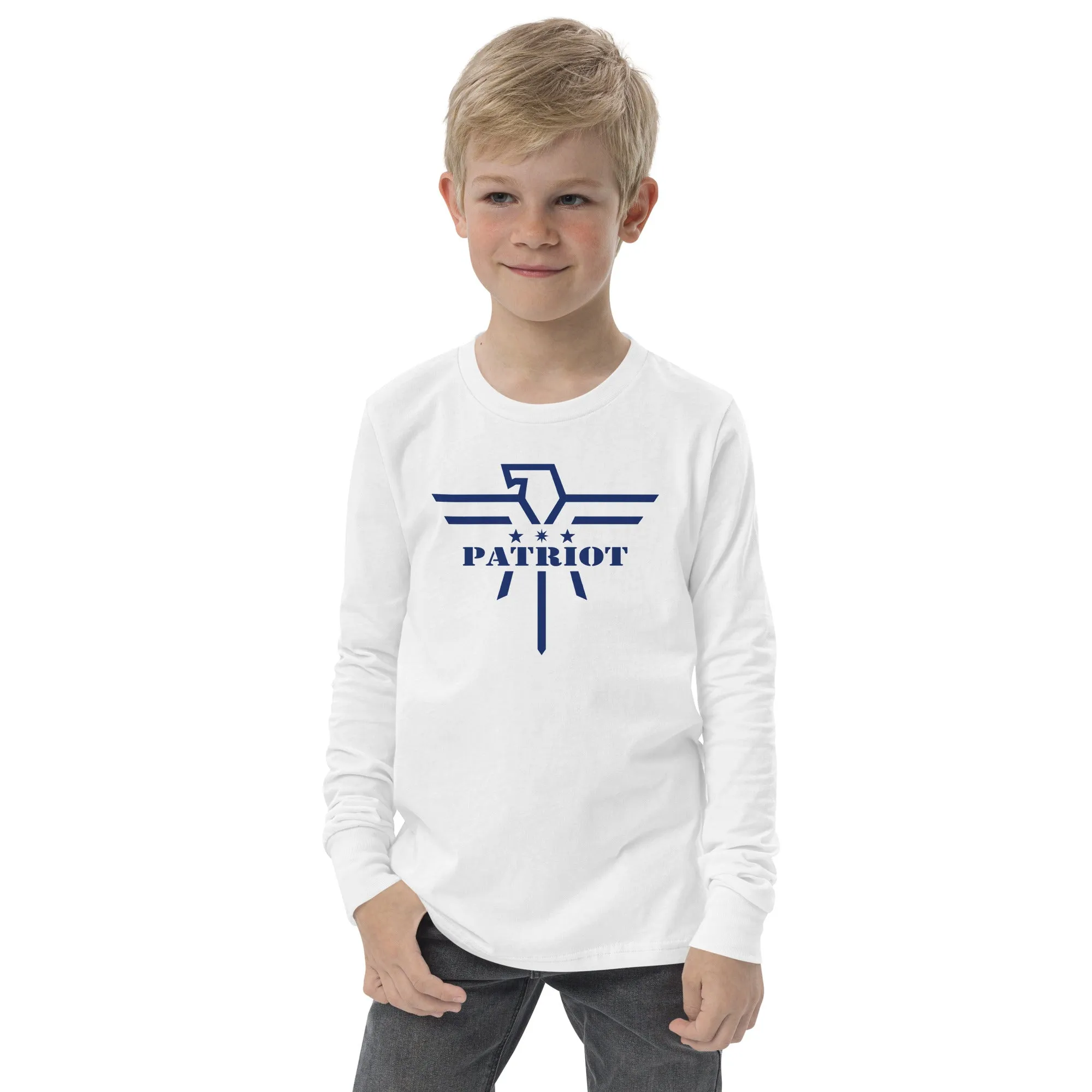 Navy Patriot Youth Long Sleeve Tshirt