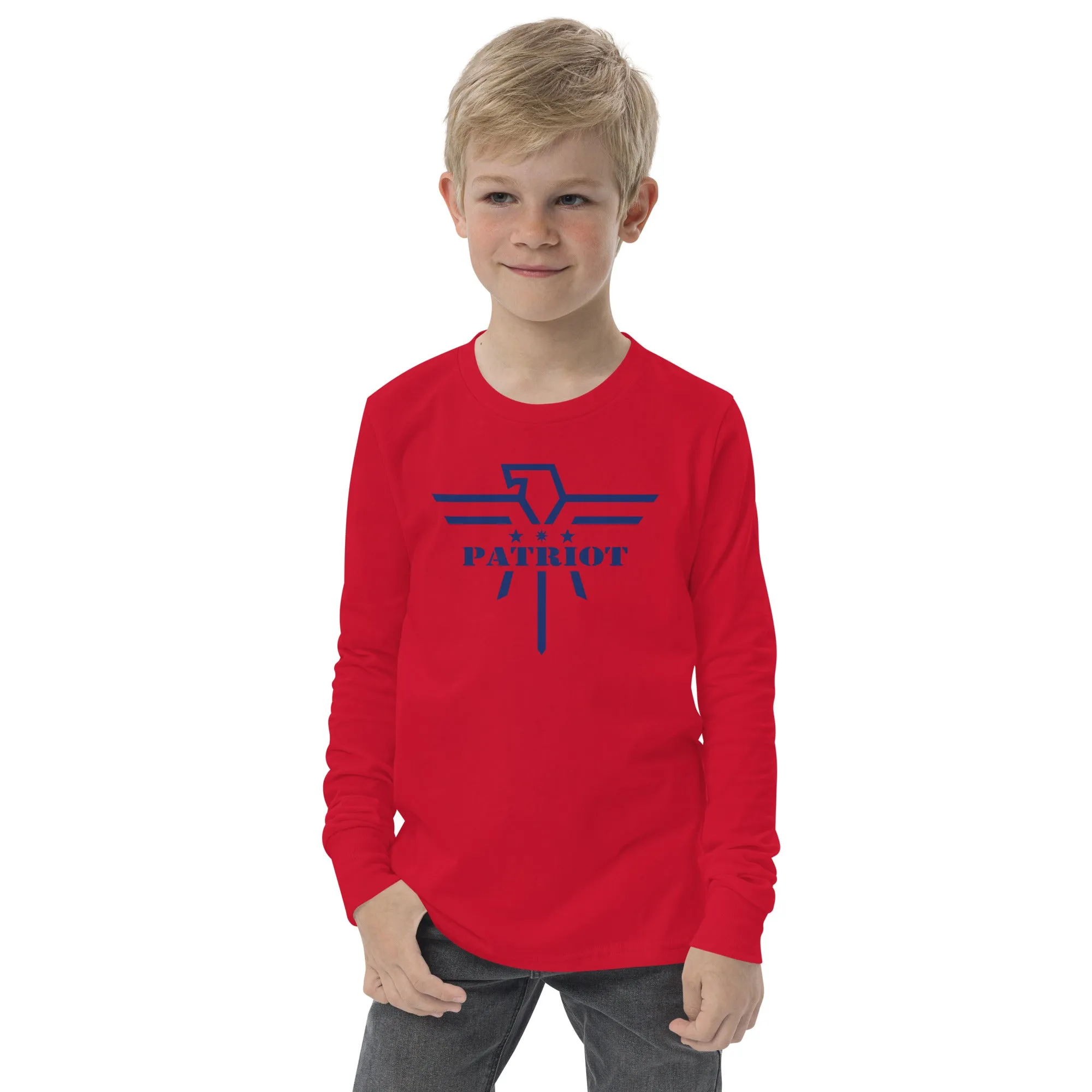 Navy Patriot Youth Long Sleeve Tshirt