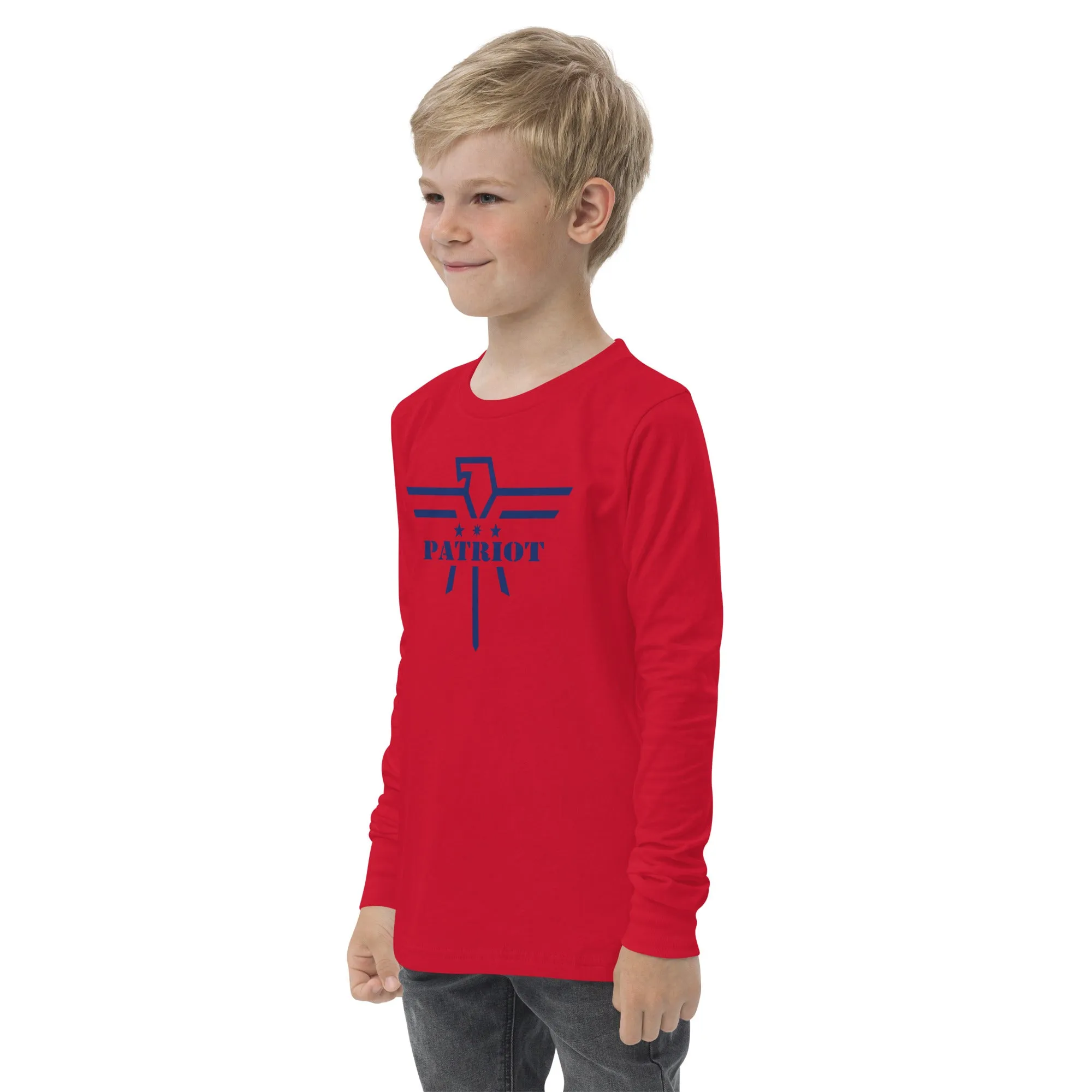 Navy Patriot Youth Long Sleeve Tshirt