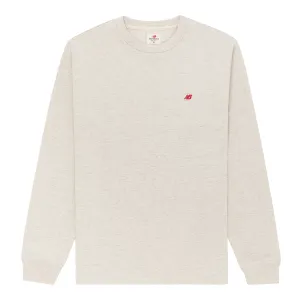 NB USA Core LS Tee MT21542 Oatmeal