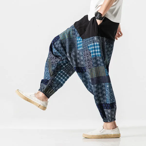 Nettai Harem Pants Blue Patch