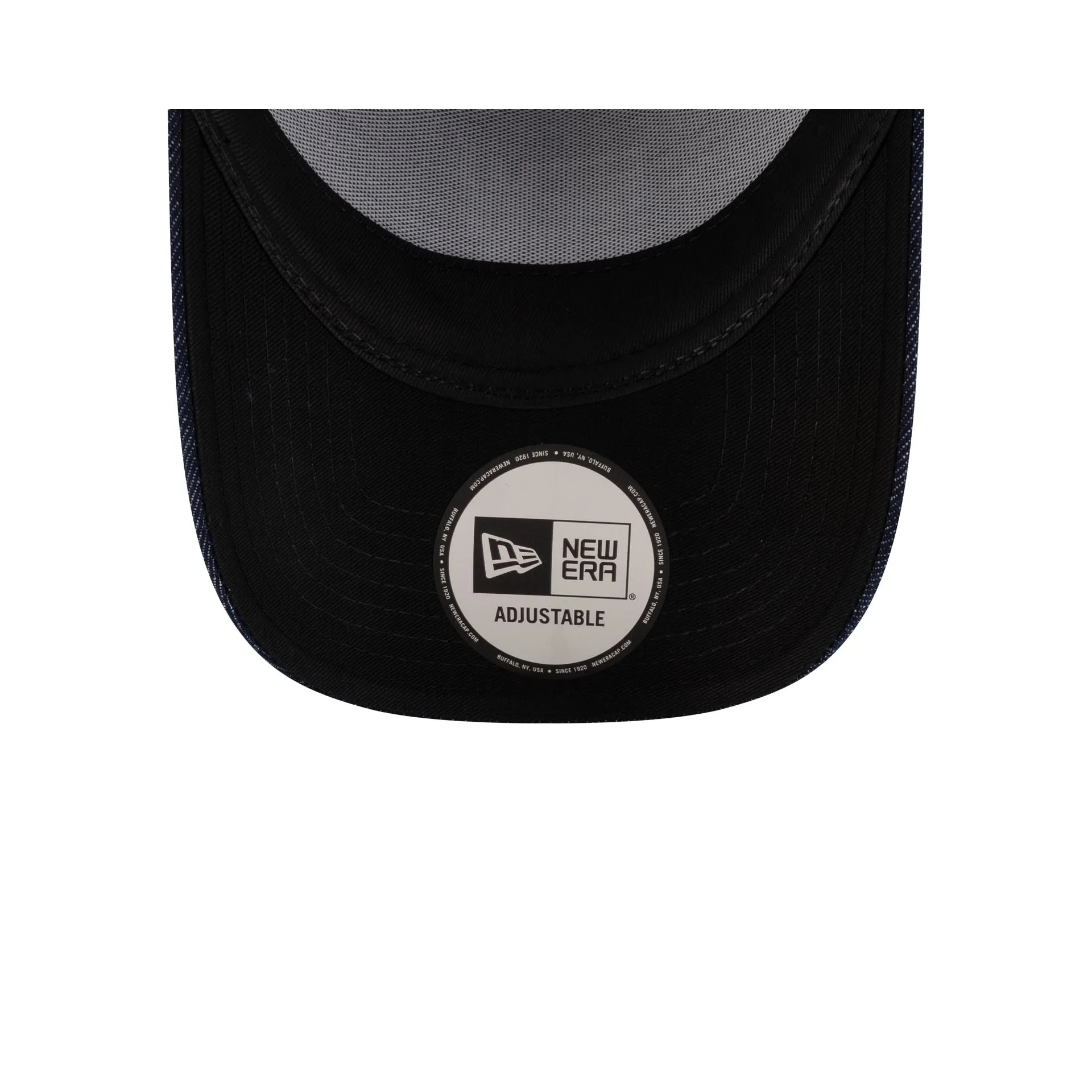 New Era Cap Square Logo Indigo Denim 9FORTY A-Frame Trucker Hat