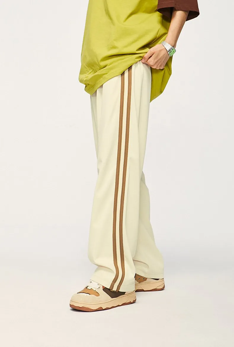 New Oxygen Cotton Sports Ribbon Straight Pants 2023 Autumn And Winter New Fashion Brand Loose Casual Men's Trousers
